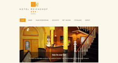 Desktop Screenshot of hotel-reichshof.de